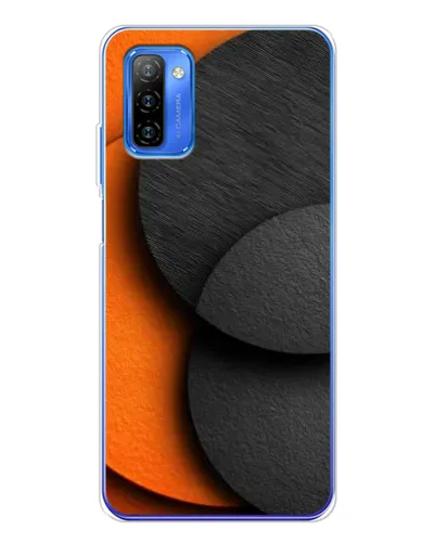 Чехол для Ulefone Note 12 с картинкой «Геометрия оранжевых кругов»