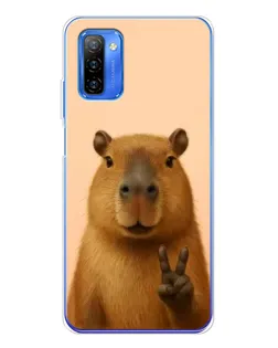 Чехол для Ulefone Note 12 с картинкой «Капибара виктория»