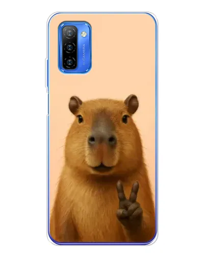 Чехол для Ulefone Note 12 с картинкой «Капибара виктория»