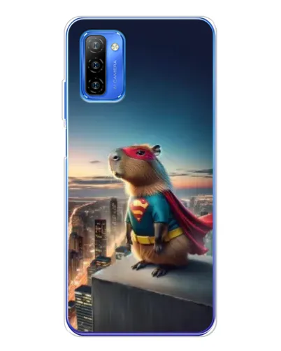 Чехол для Ulefone Note 12 с картинкой «Капи-мен супергерой»