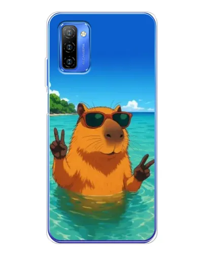 Чехол для Ulefone Note 12 с картинкой «Морская капибара»