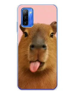 Чехол для Ulefone Note 12 с картинкой «Капибара с языком»