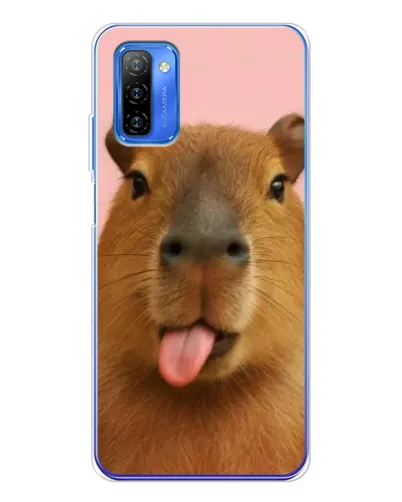 Чехол для Ulefone Note 12 с картинкой «Капибара с языком»