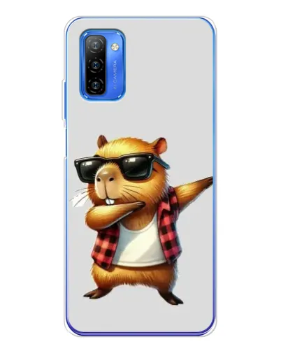 Чехол для Ulefone Note 12 с картинкой «Капибара рэпер даб»