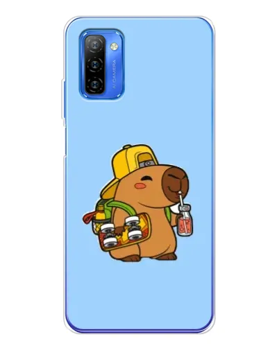 Чехол для Ulefone Note 12 с картинкой «Капибара на скейте»