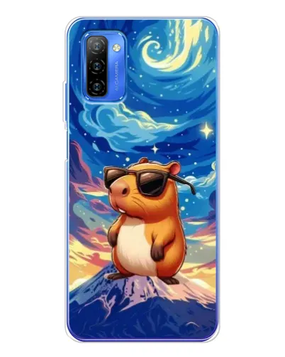 Чехол для Ulefone Note 12 с картинкой «Капибара Ван Гога»