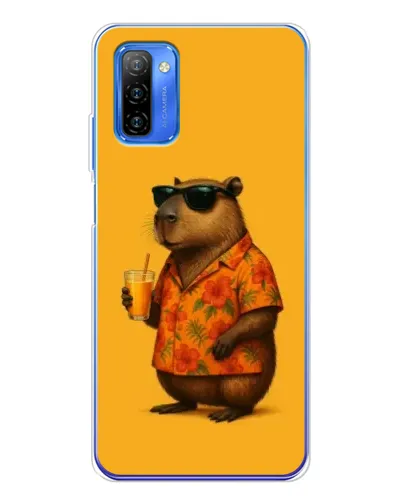 Чехол для Ulefone Note 12 с картинкой «Капибара на отдыхе»