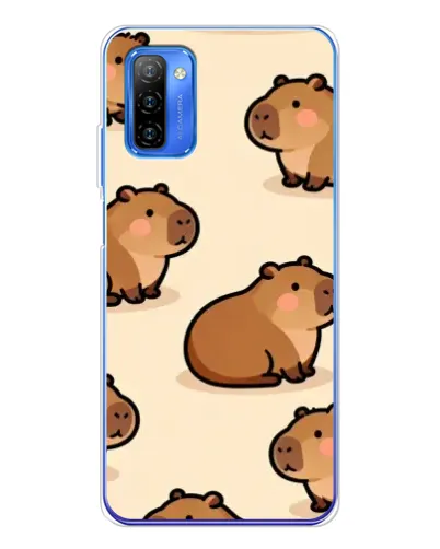 Чехол для Ulefone Note 12 с картинкой «Паттерн милых капибар»