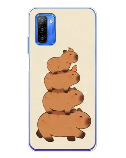 Чехол для Ulefone Note 12 с картинкой «Башня из капибар»