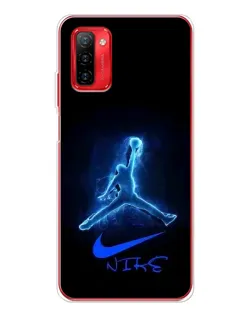 Чехол для Ulefone Note 12P с картинкой «Jordan Neon Blue»