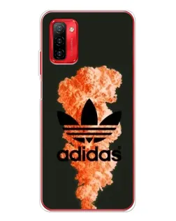 Чехол для Ulefone Note 12P с картинкой «Оранжевый дым Adidas»