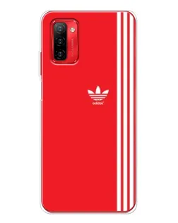 Чехол для Ulefone Note 12P с картинкой «Красный минимализм Adidas»