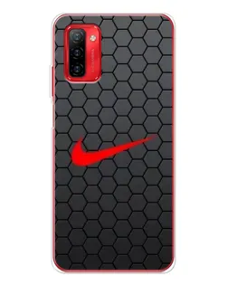 Чехол для Ulefone Note 12P с картинкой «Nike — карбоновая сетка»