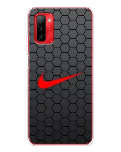 Чехол для Ulefone Note 12P с картинкой «Nike — карбоновая сетка»