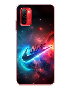 Чехол для Ulefone Note 12P с картинкой «Огненный логотип Nike»
