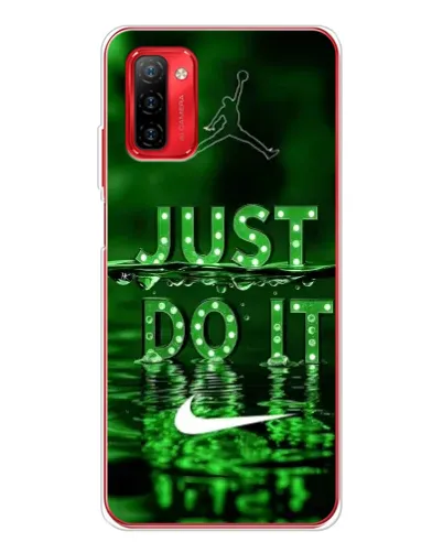 Чехол для Ulefone Note 12P с картинкой «Зеленый неоновый Nike»