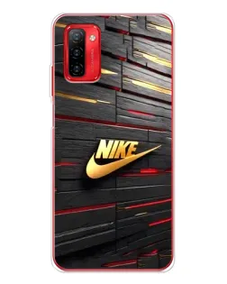 Чехол для Ulefone Note 12P с картинкой «Золотой Nike на металле»