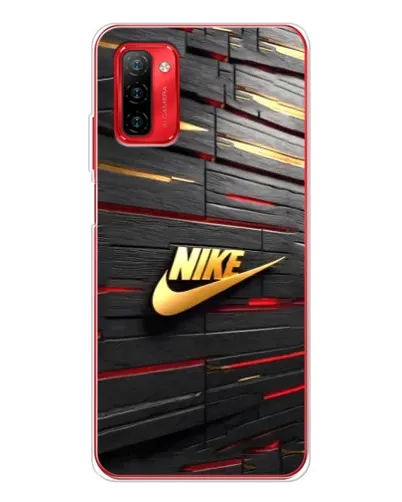 Чехол для Ulefone Note 12P с картинкой «Золотой Nike на металле»
