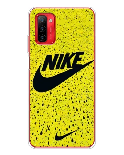 Чехол для Ulefone Note 12P с картинкой «Желтый текстурный Nike»