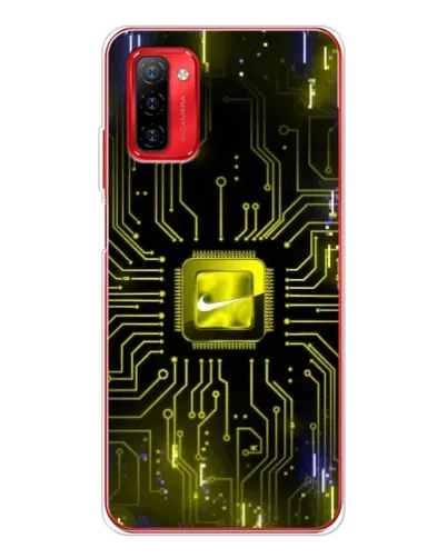 Чехол для Ulefone Note 12P с картинкой «Nike — золотая искра»