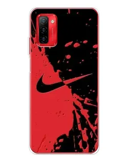 Чехол для Ulefone Note 12P с картинкой «Красные брызги Nike»
