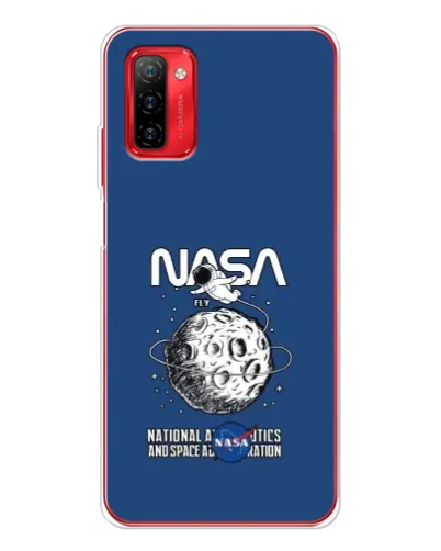 Чехол для Ulefone Note 12P с картинкой «NASA — лунная миссия»