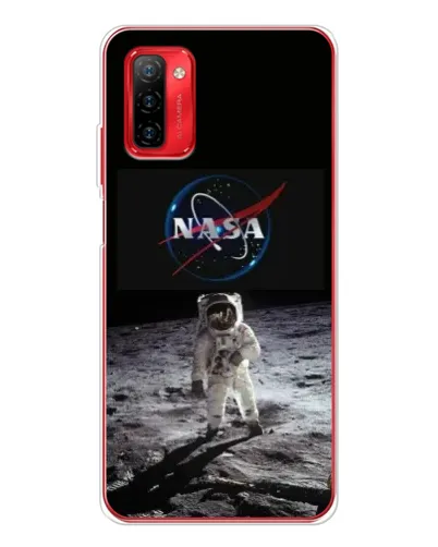 Чехол для Ulefone Note 12P с картинкой «Астронавт на Луне»