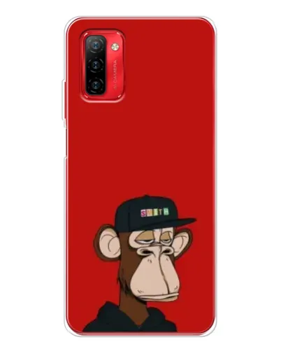 Чехол для Ulefone Note 12P с картинкой «Bored Ape — красный фон» Чехол для Ulefone Note 12P с картинкой «Bored Ape — красный фон»