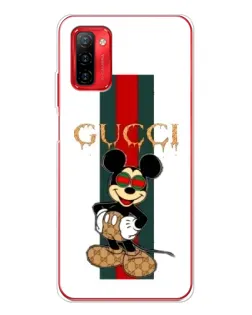 Чехол для Ulefone Note 12P с картинкой «Микки Маус Gucci — полосы»