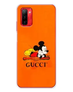 Чохол для Ulefone Note 12P з картинкою «Міккі Маус Gucci — помаранч»