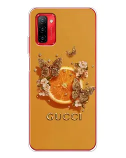 Чохол для Ulefone Note 12P з картинкою «Gucci — золоті метелики»