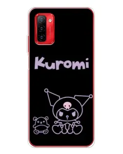 Чехол для Ulefone Note 12P с картинкой «Kuromi — черный минимализм»