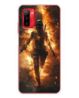 Чехол для Ulefone Note 12P с картинкой «BMW — скорость в дожде»