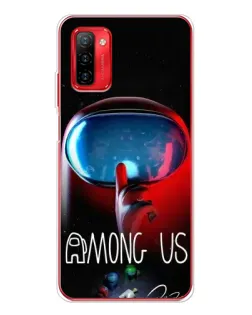 Чехол для Ulefone Note 12P с картинкой «Красный импостер — макро»