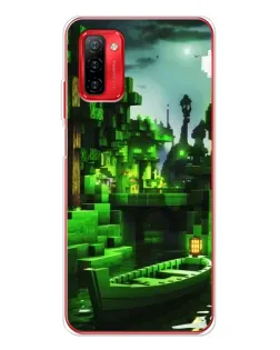 Чехол для Ulefone Note 12P с картинкой «Minecraft лесной пейзаж»