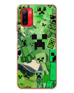 Чехол для Ulefone Note 12P с картинкой «Криперы Minecraft»