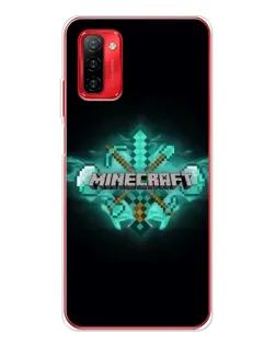Чехол для Ulefone Note 12P с картинкой «Minecraft Diamond лого»
