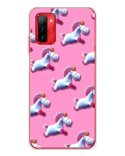 Чехол для Ulefone Note 12P с картинкой «Единороги на розовом»