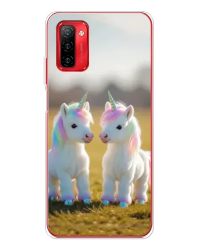 Чехол для Ulefone Note 12P с картинкой «Пара единорогов»