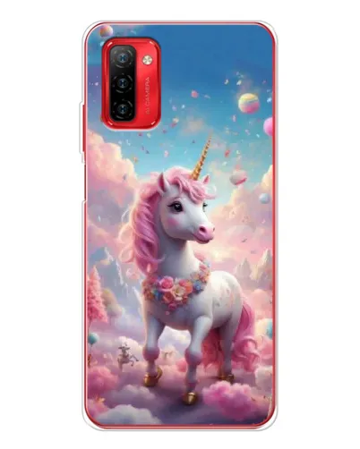 Чехол для Ulefone Note 12P с картинкой «Единорог среди облаков»