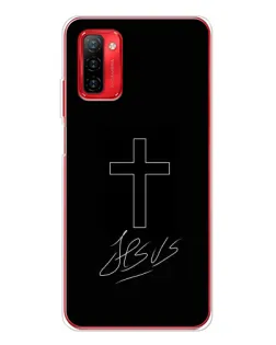 Чехол для Ulefone Note 12P с картинкой «Графический крест Jesus»