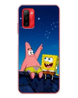 Чехол для Ulefone Note 12P с картинкой «Губка Боб и Патрик ночью» Чехол для Ulefone Note 12P с картинкой «Губка Боб и Патрик ночью»