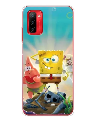 Чехол для Ulefone Note 12P с картинкой «Спанч Боб победитель»
