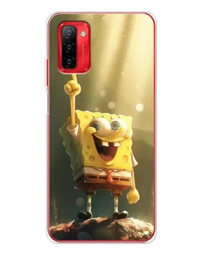 Чехол для Ulefone Note 12P с картинкой «Сияющий Спанч Боб»