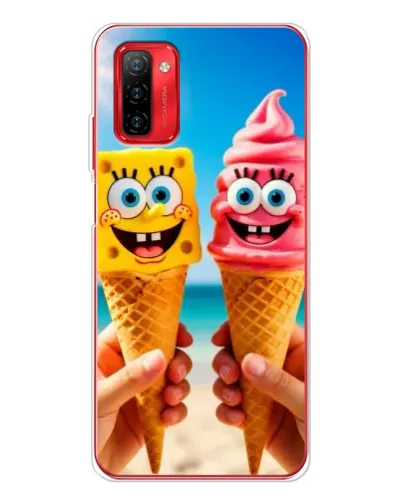 Чехол для Ulefone Note 12P с картинкой «Спанч Боб мороженое»