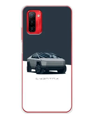 Чохол для Ulefone Note 12P з картинкою «Сріблястий Cybertruck Tesla»
