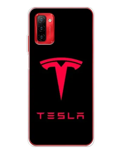 Чохол для Ulefone Note 12P з картинкою «Tesla Red Logo»