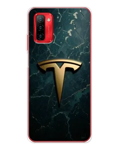 Чохол для Ulefone Note 12P з картинкою «Мармурова Tesla Gold»