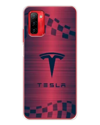Чохол для Ulefone Note 12P з картинкою «Тесла червоний карбон»