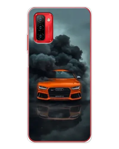 Чохол для Ulefone Note 12P з картинкою «Audi у хмарах диму»